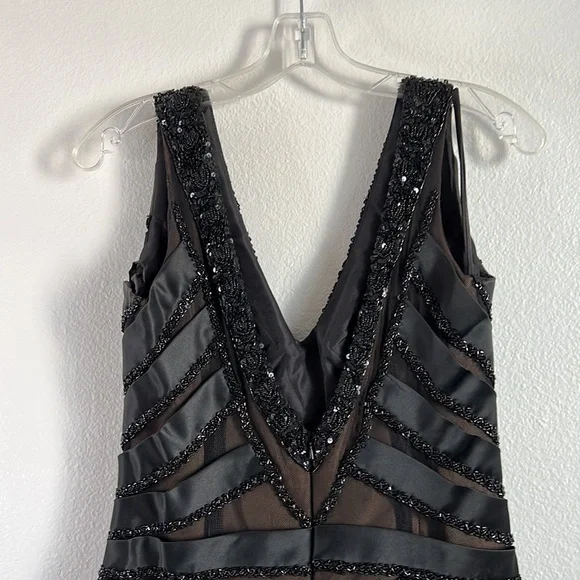 EUC May Queen Black Sequin Mermaid Prom Party Dress sz M/10